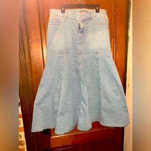 Women denim mermaid tail skirt